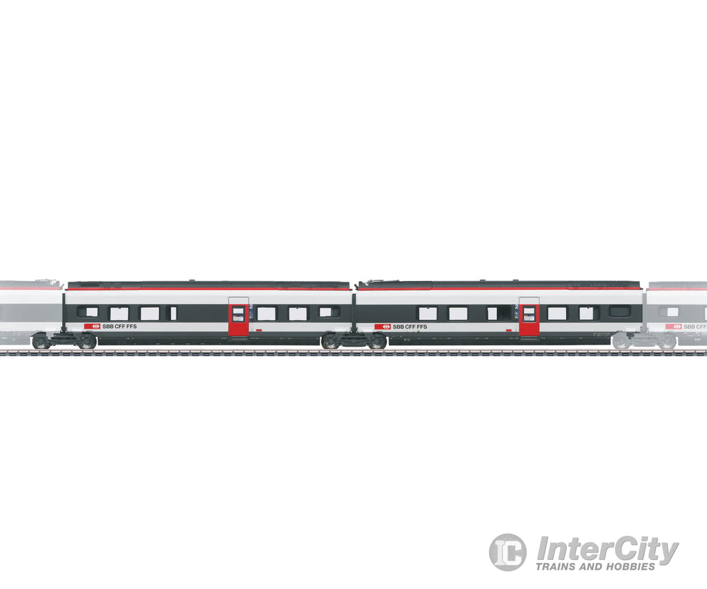 Marklin 43451 HO SBB-CFF-FFS Add-On Car Set 1 for the Class RABe 501 022 Giruno European Locomotives