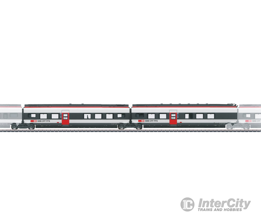 Marklin 43452 HO SBB-CFF-FFS Add-On Car Set 2 for the Class RABe 501 022 Giruno European Locomotives