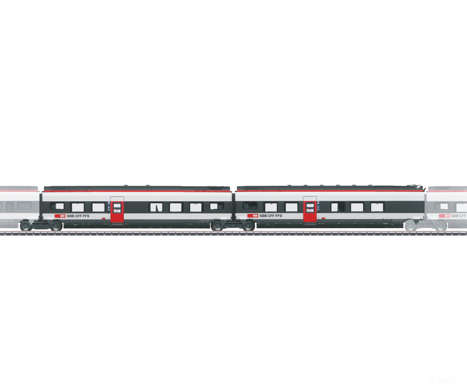Marklin 43452 HO SBB-CFF-FFS Add-On Car Set 2 for the Class RABe 501 022 Giruno European Locomotives