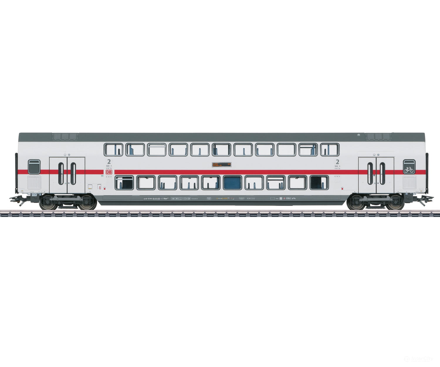 Marklin 43487 DB AG IC2 Type DBpza 682.2 Bi-Level Intermediate Car, 2nd Class - Default Title (IC-MARK-43487)