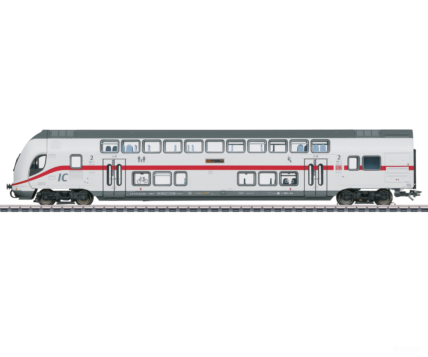 Marklin 43488 DB AG IC2 Type DBpbzfa 668.2 Bi-Level Cab Control Car, 2nd Class - Default Title (IC-MARK-43488)
