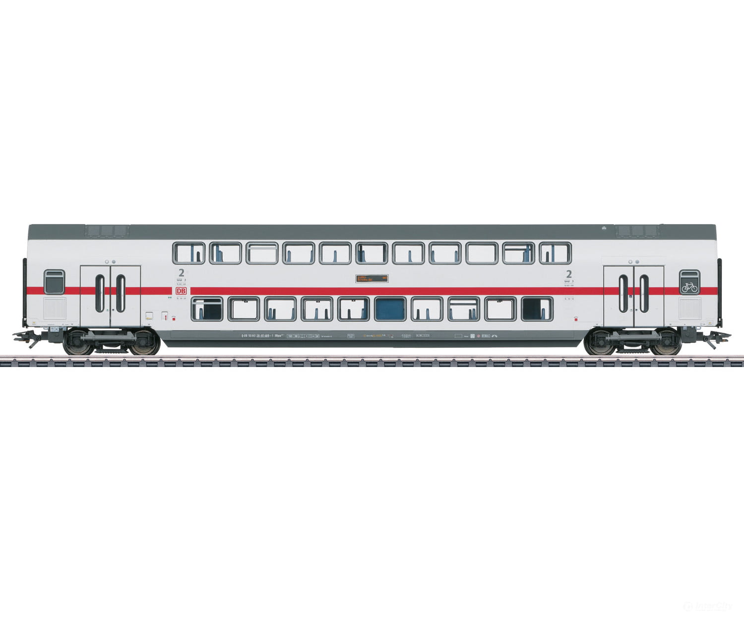 Marklin 43489 DB AG IC2 Type DBpza 682.2 Bi-Level Intermediate Car, 2nd Class - Default Title (IC-MARK-43489)