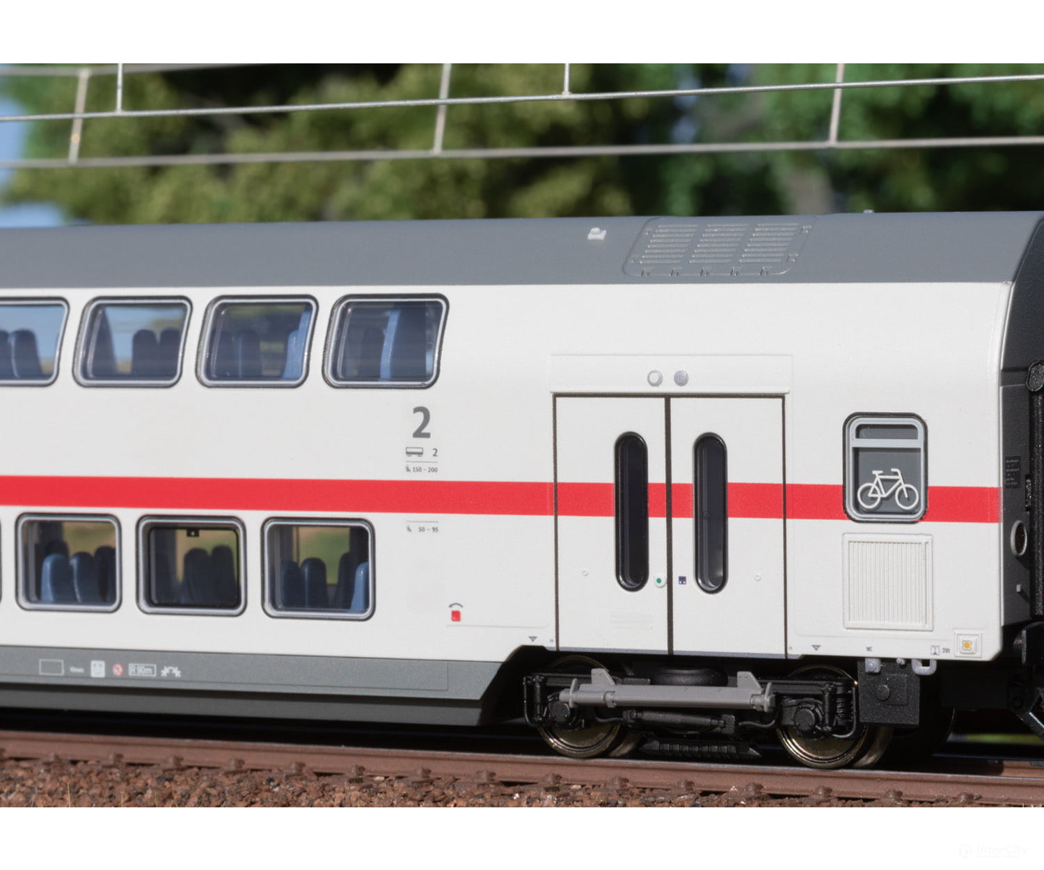 Marklin 43490 DB AG IC2 Type DBpza 682.2 Bi-Level Intermediate Car, 2nd Class - Default Title (IC-MARK-43490)