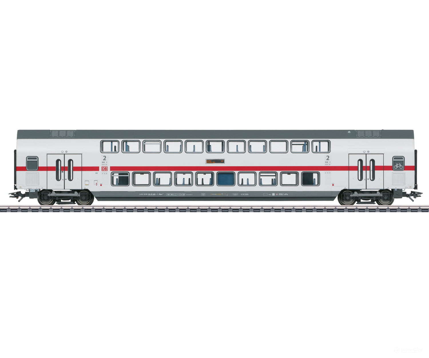 Marklin 43490 DB AG IC2 Type DBpza 682.2 Bi-Level Intermediate Car, 2nd Class - Default Title (IC-MARK-43490)