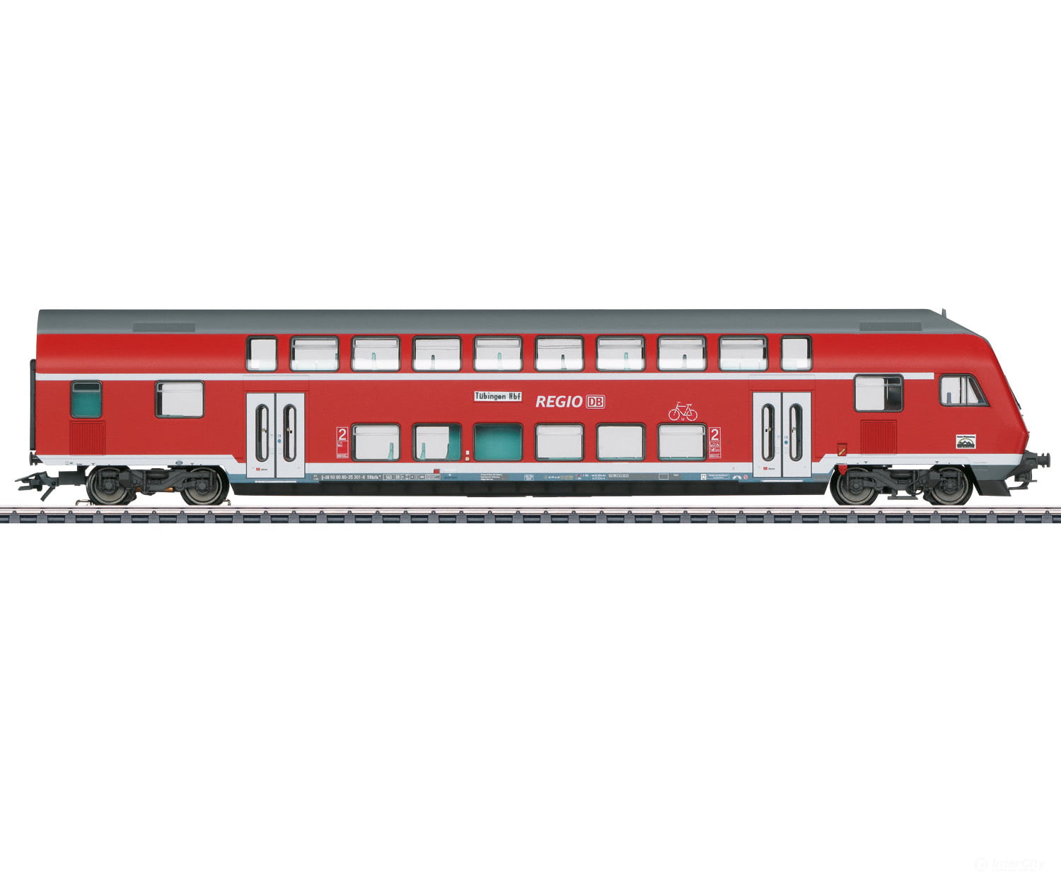 Marklin 43569 DB AG Bi-Level Cab Control Car, 2nd Class - Default Title (IC-MARK-43569)