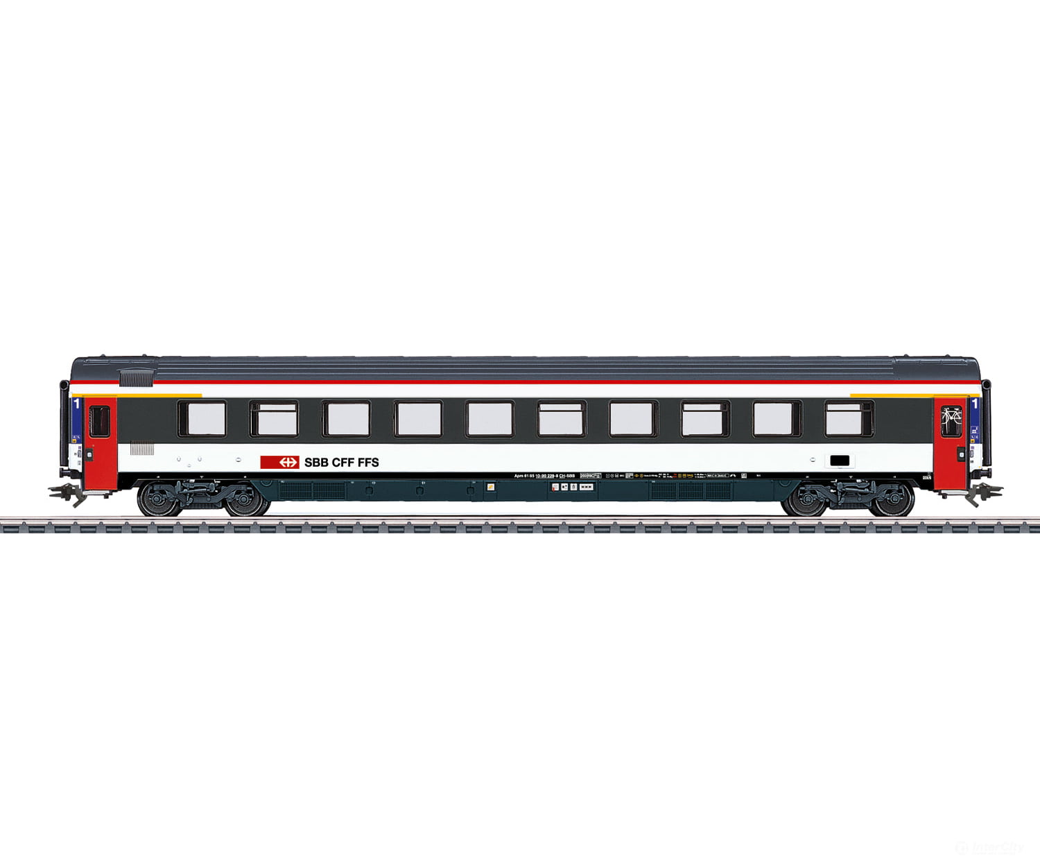 Marklin 43673 HO SBB-CFF-FFS EuroCity Express Train Passenger Car European Passenger Cars