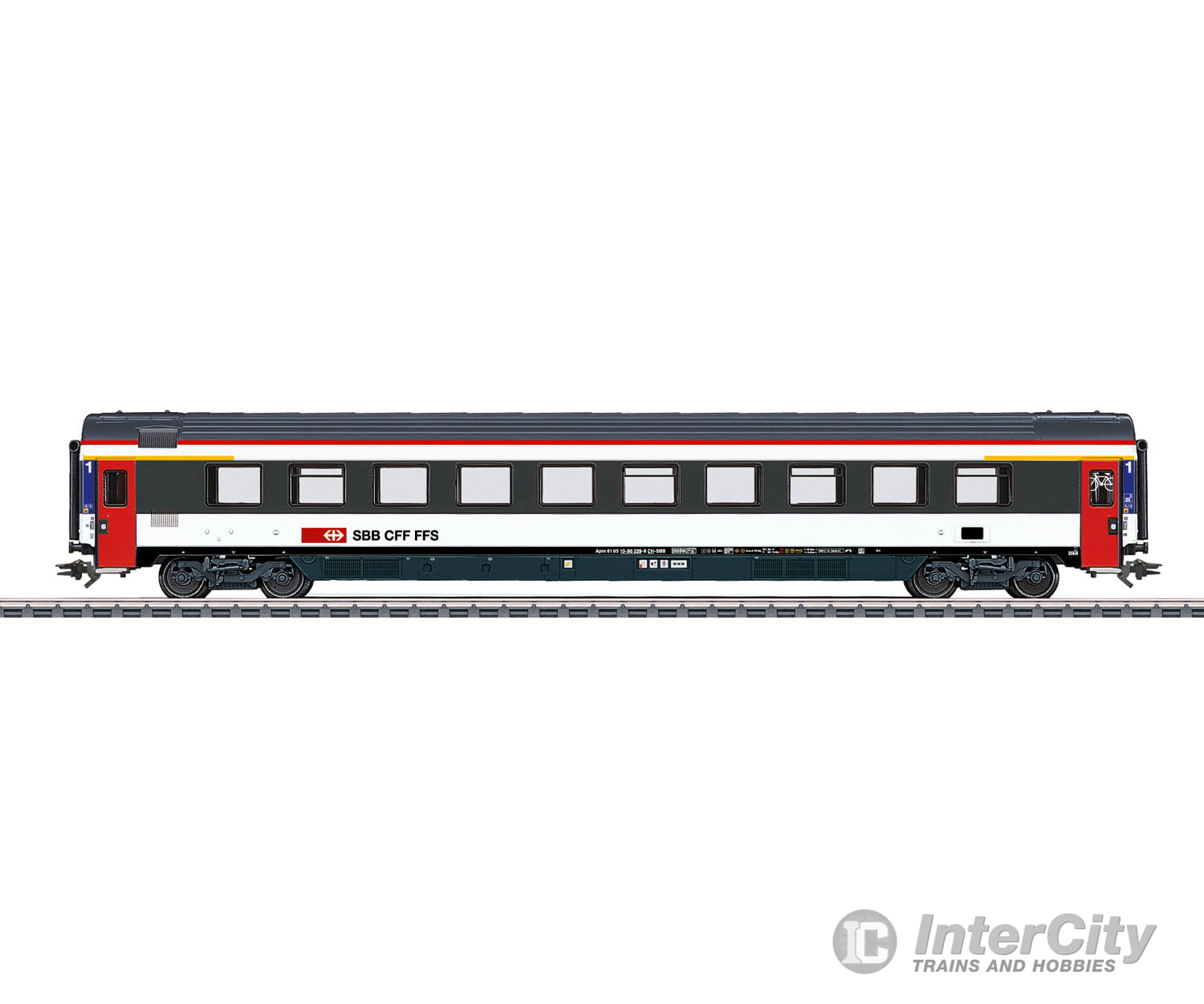 Marklin 43673 HO SBB-CFF-FFS EuroCity Express Train Passenger Car European Passenger Cars