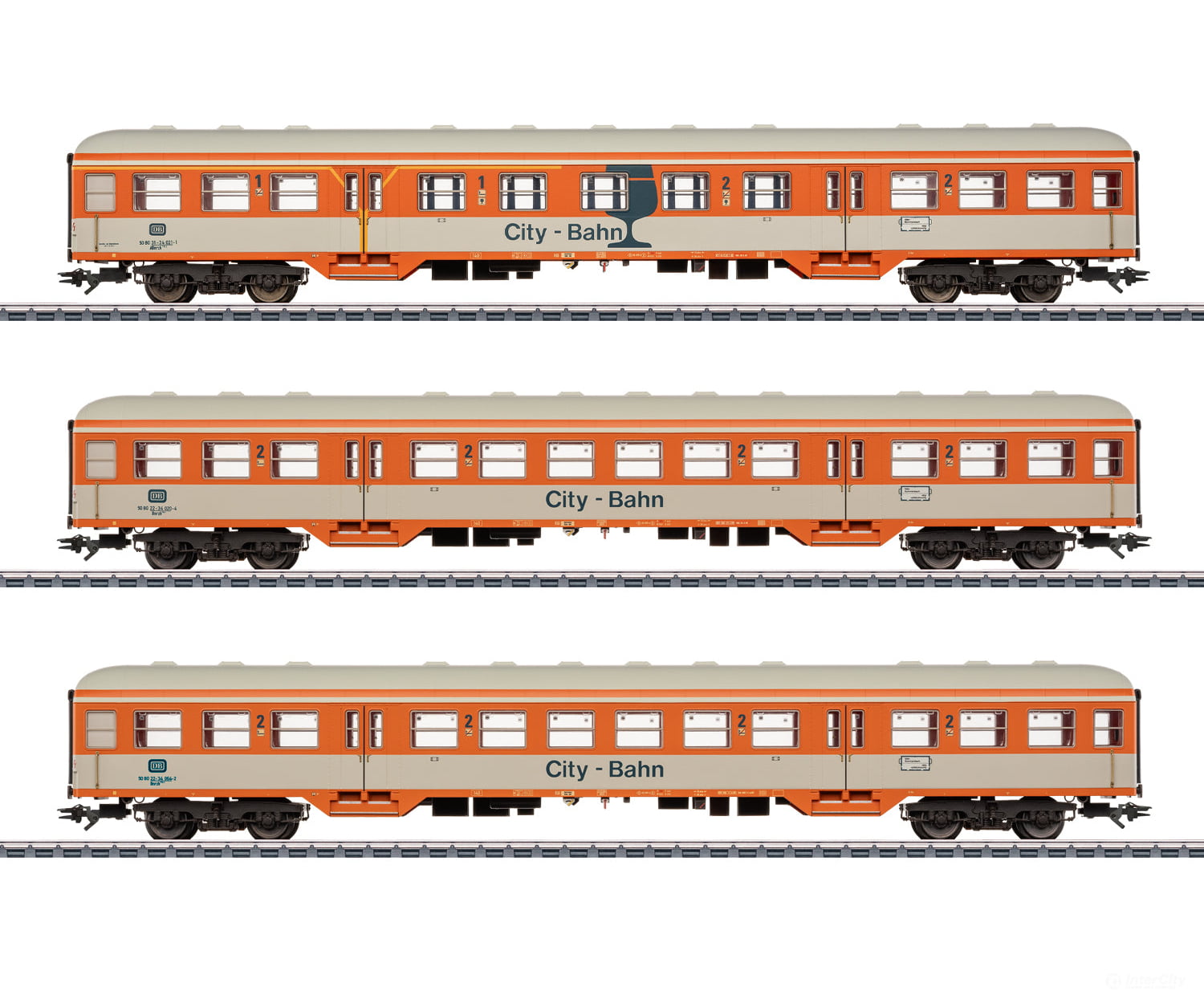 Marklin 43835 HO City Bahn Passenger Car Set European Passenger Cars
