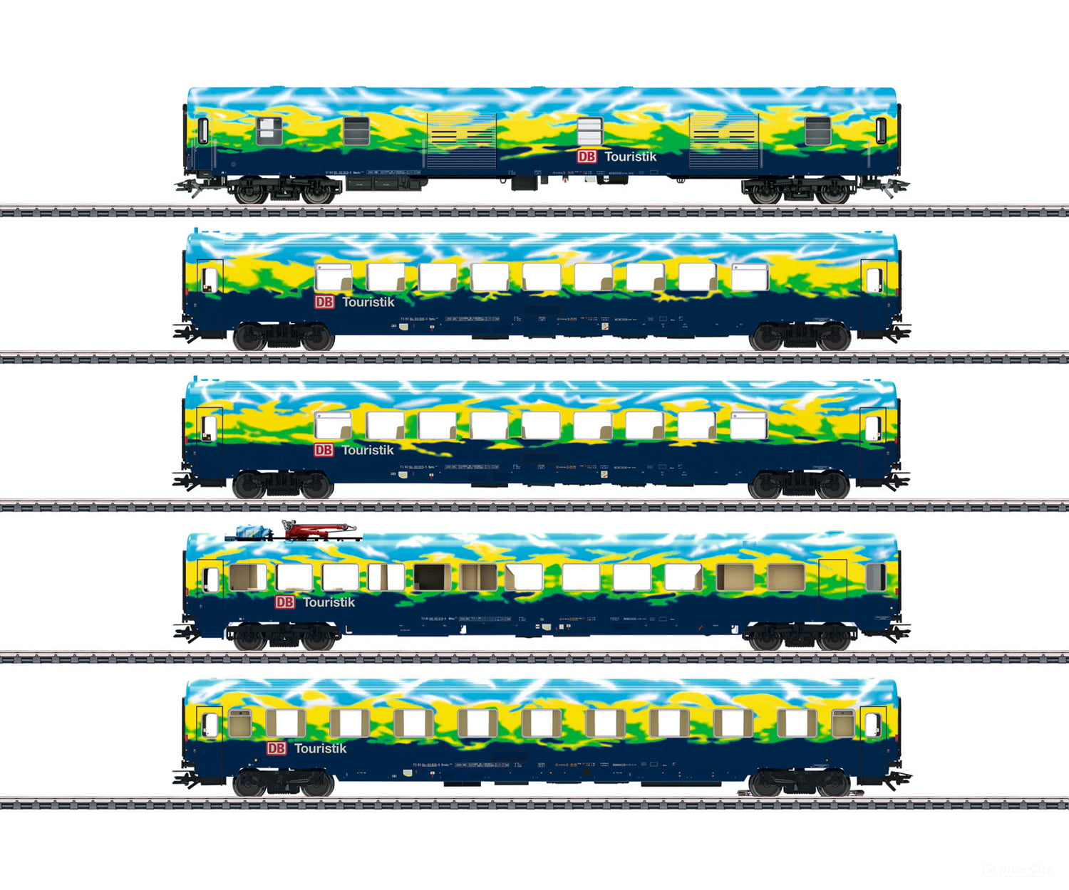 Marklin 43879 DB AG "Touristikzug" Passenger Car Set - Default Title (IC-MARK-43879)