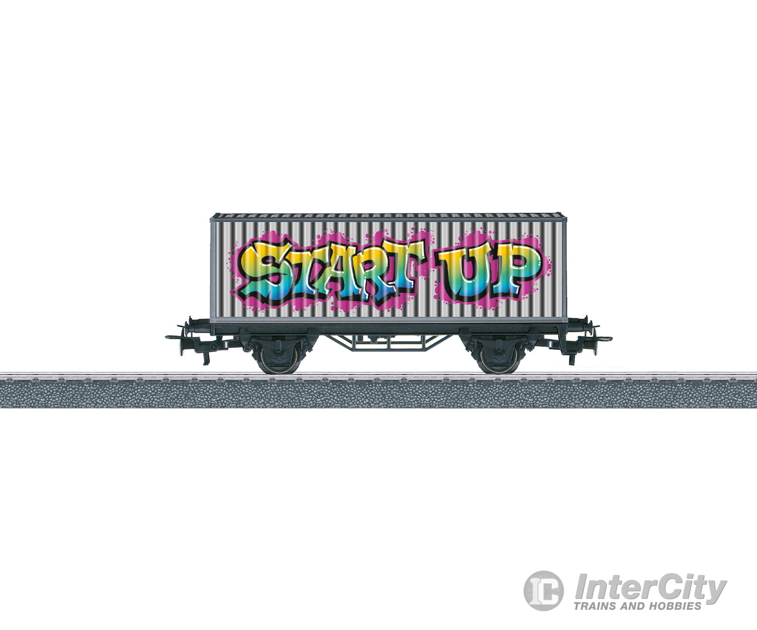 Marklin 44831 Ho Märklin Start Up - Graffiti Container Transport Car European Freight Cars