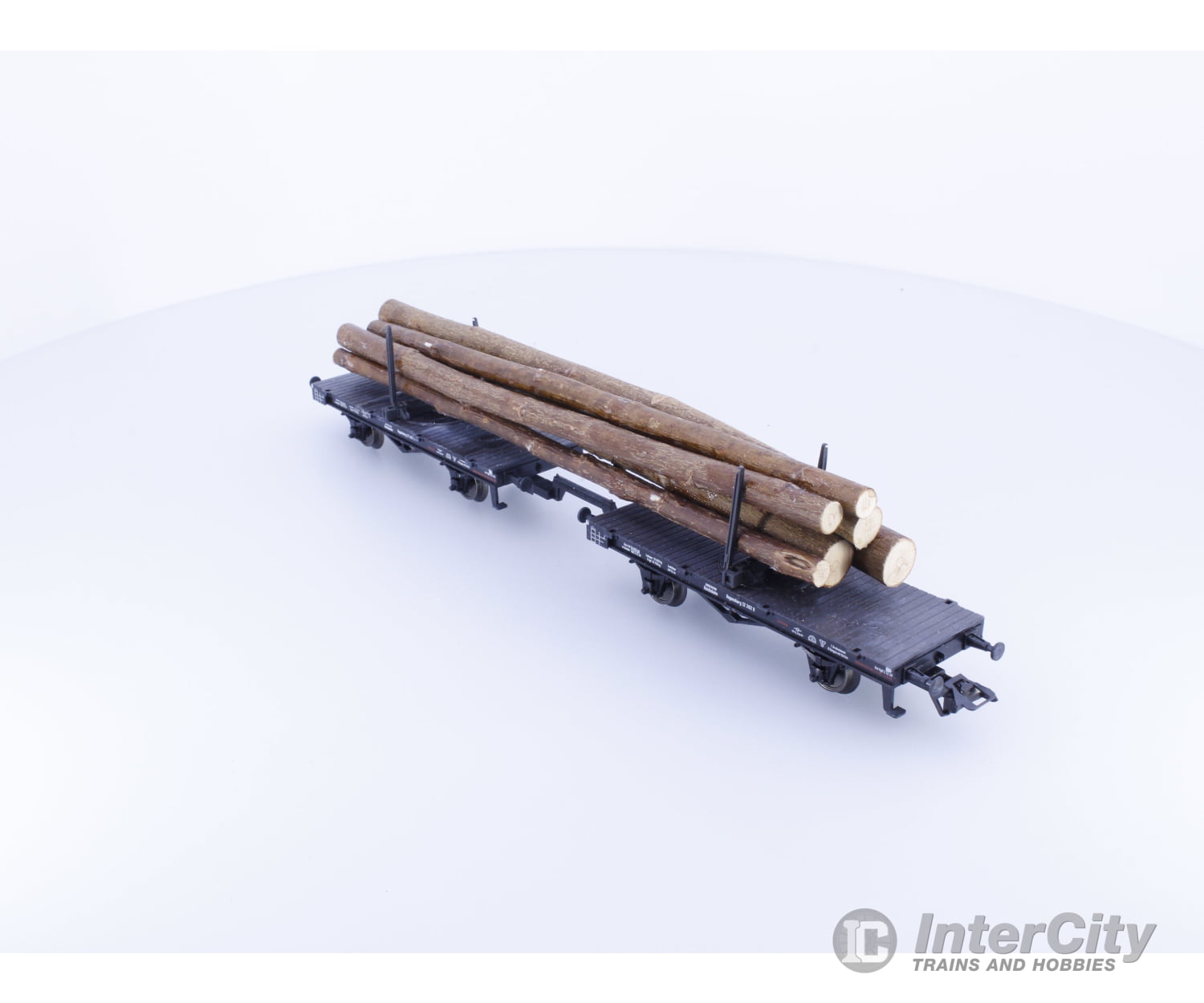 Marklin 46017-02 HO DB Rotary Load Cradle Cars with Logs European Freight Cars