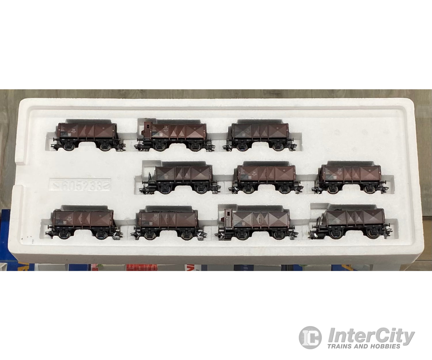 Marklin 46030 HO DB 10 Piece 50th Anniversary Coal Car Set Factory Weathered with Loads (#1) European Freight Cars