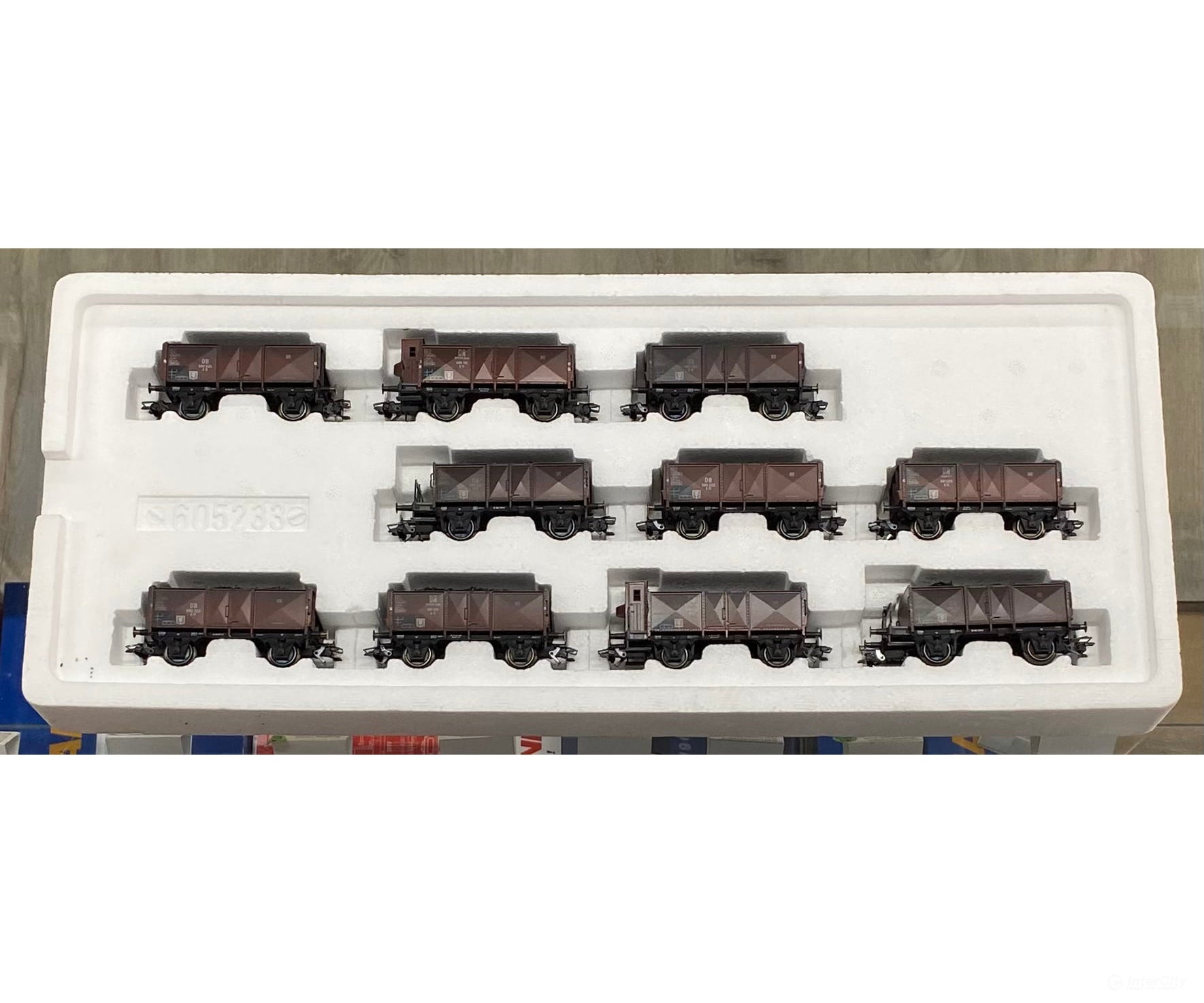 Marklin 46030 HO DB 10 Piece 50th Anniversary Coal Car Set Factory Weathered with Loads (#1) European Freight Cars
