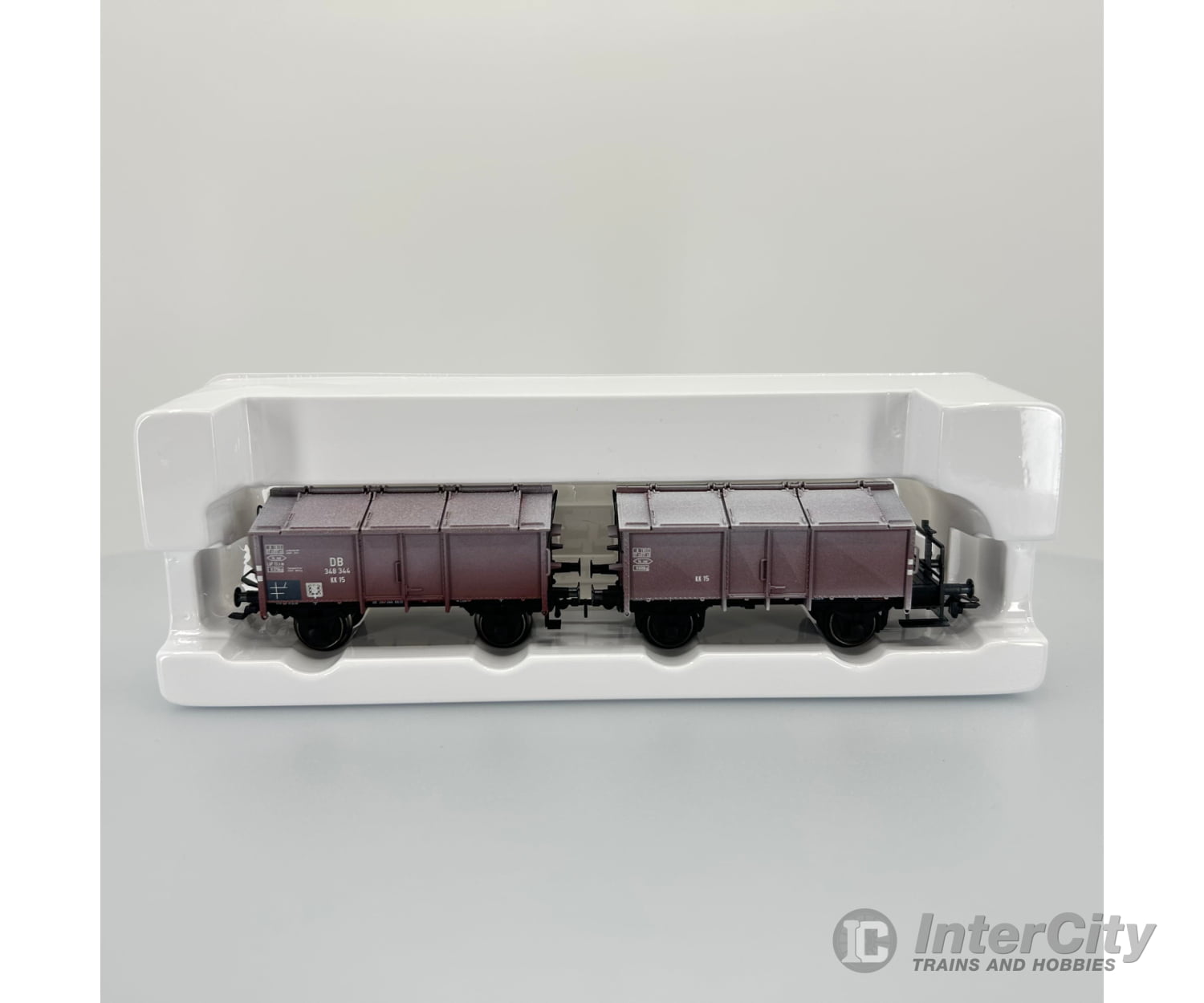 Marklin 46036 German Db Type K15 Twin Gondolas With Hinged Covers European Freight Cars
