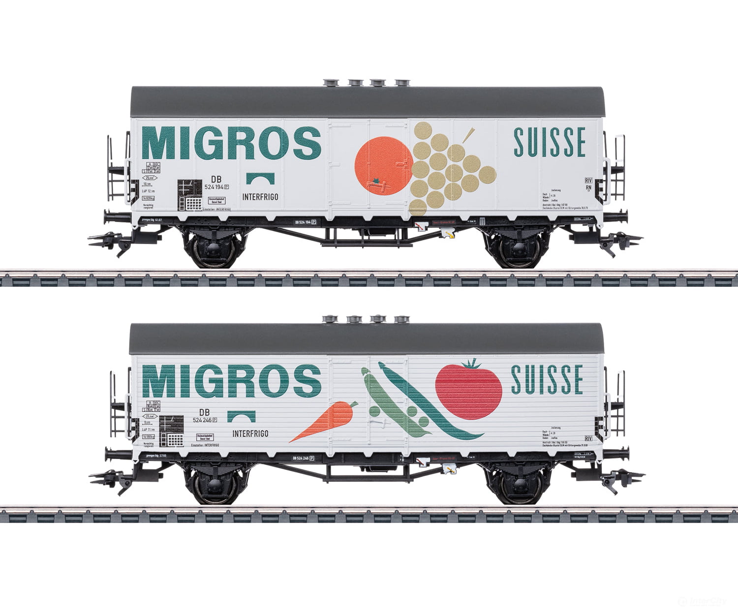 Marklin 46173 HO DB Refrigerator Car Set European Passenger Cars