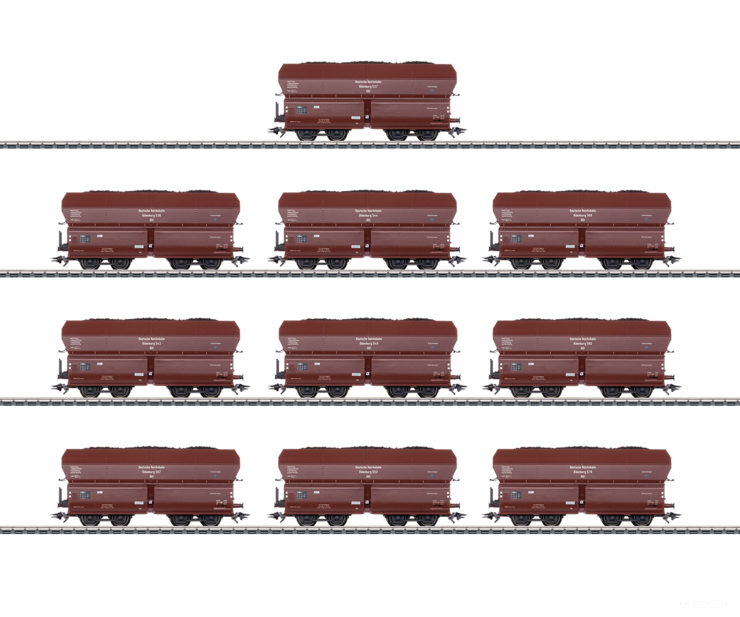 Marklin 46226 Ho Drg Type Oot Oldenburg Dump Car Set (1/2025 Insider Club Model) European Freight