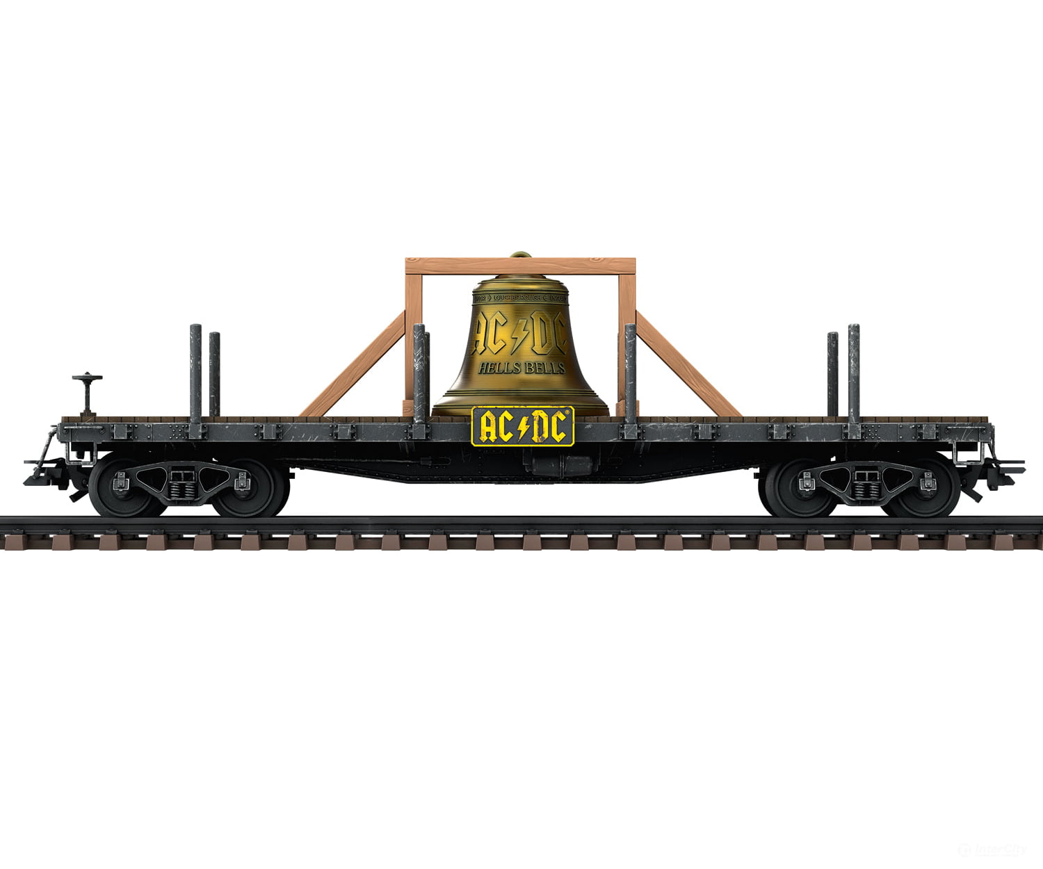 Marklin 46270 HO AC/DC ’Hells Bells’ Flat Car European Freight Cars