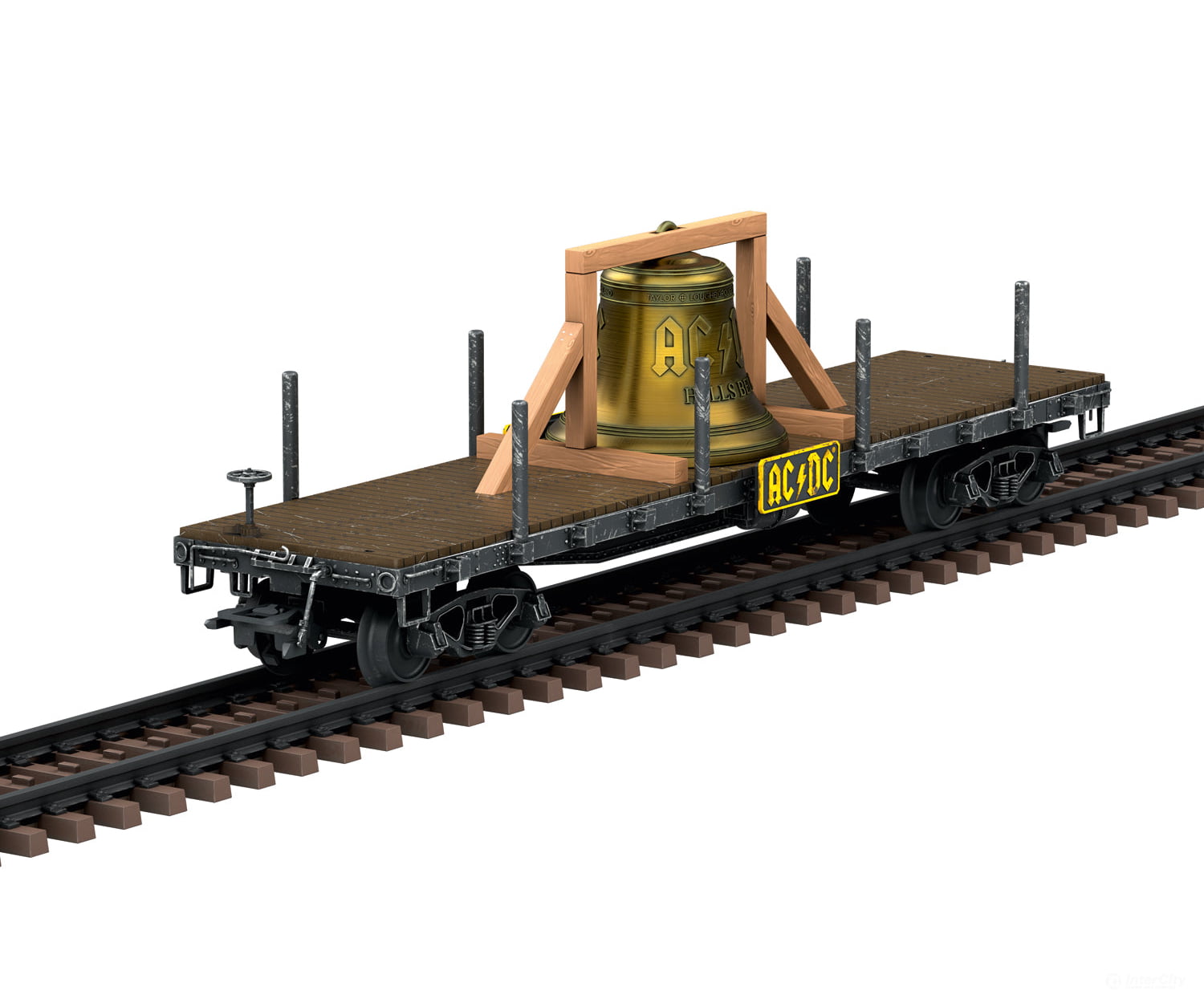 Marklin 46270 HO AC/DC ’Hells Bells’ Flat Car European Freight Cars
