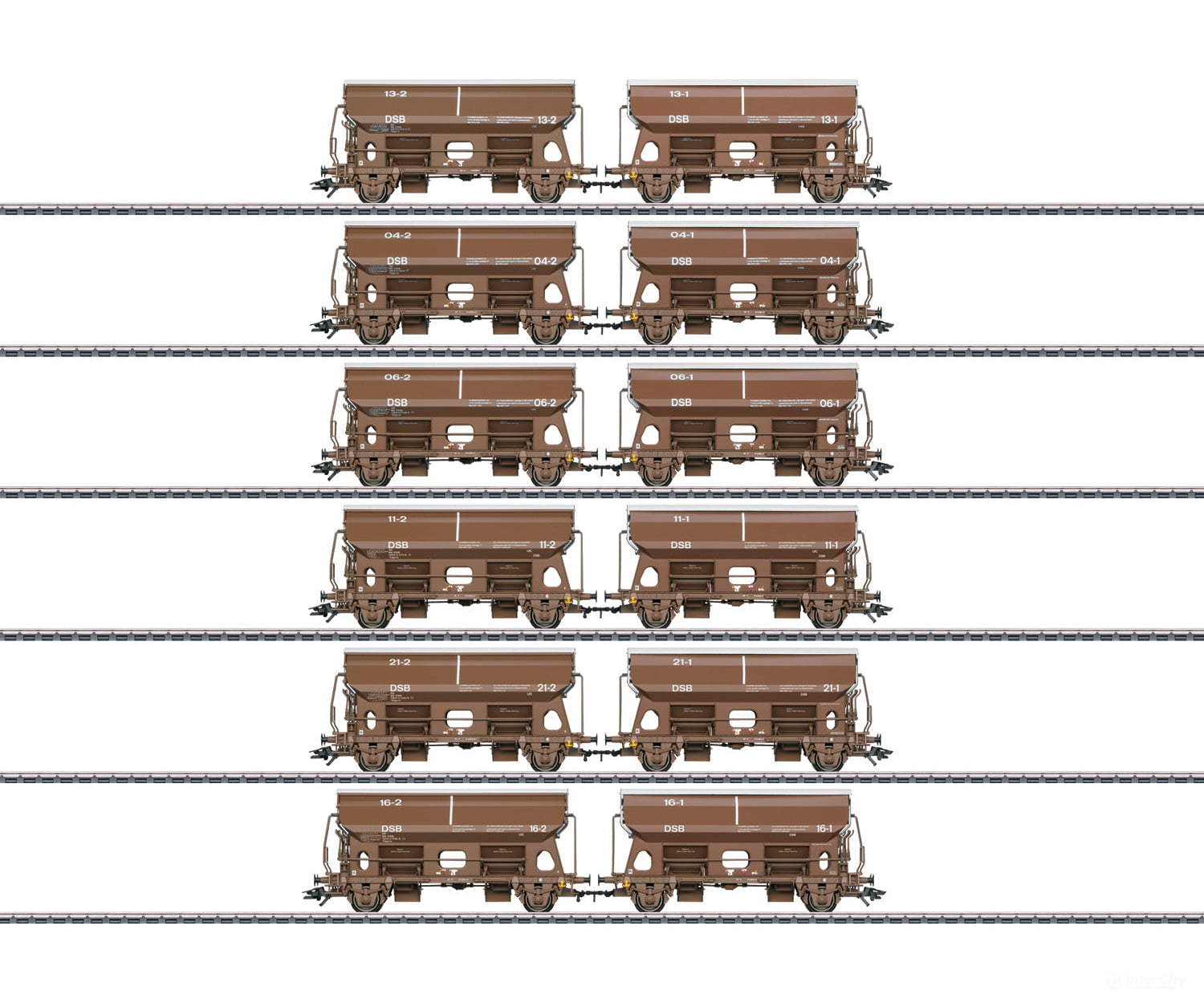 Marklin 46309 17 Hinged Roof Car Set - Default Title (IC-MARK-46309)