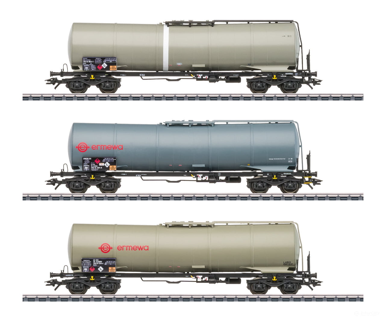 Marklin 46545 Ho Ermewa Tank Car Set European Freight Cars