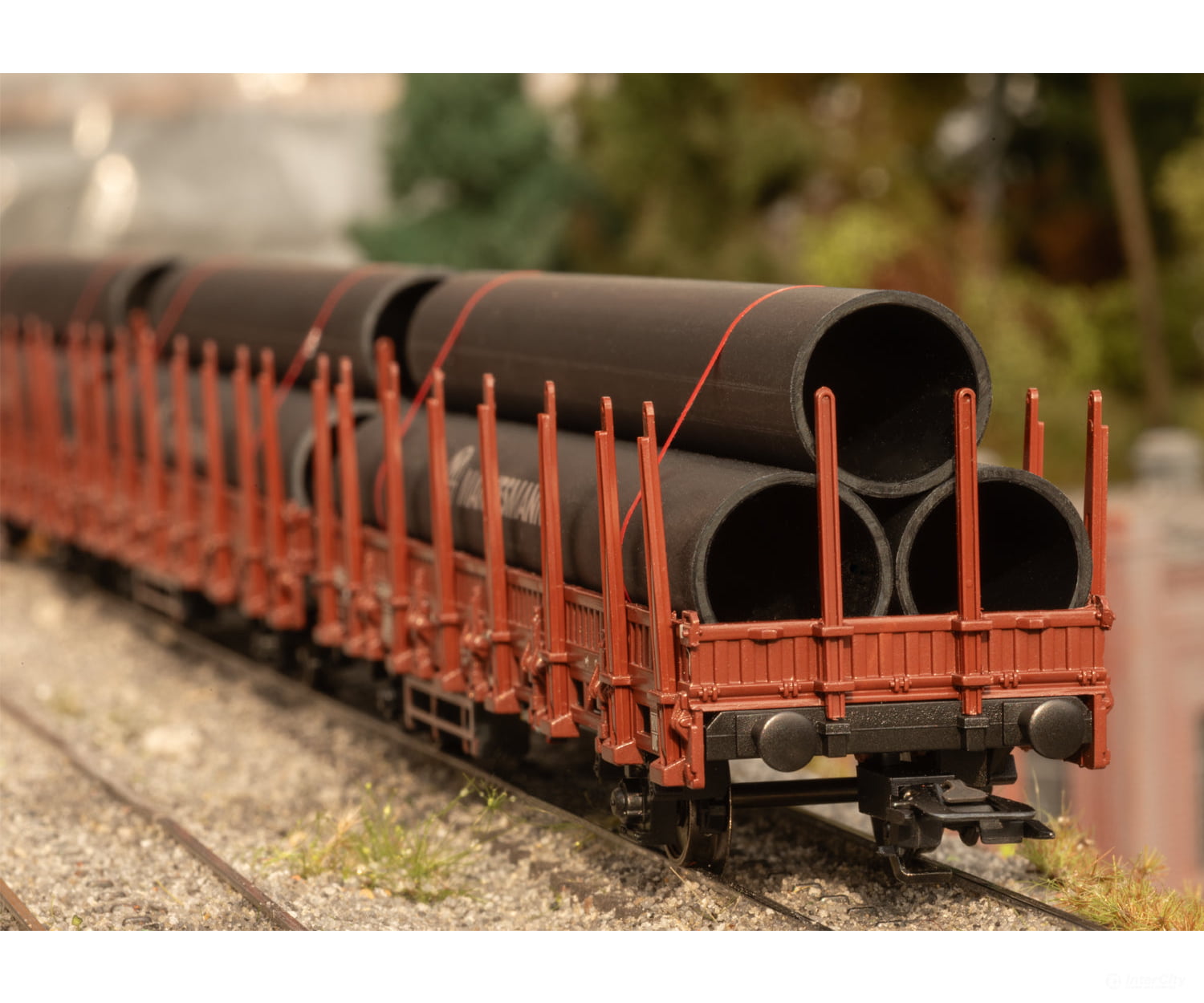 Marklin 46563 HO DB Stake Car Set 1 Loaded with Steel Pipes (MHI Exclusive Item) - European Freight Cars