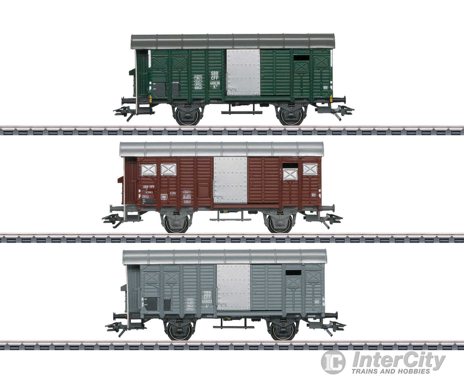 Marklin 46568 SBB-CFF-FFS Freight Car Set with Type K3 Boxcars - Default Title (IC-MARK-46568)