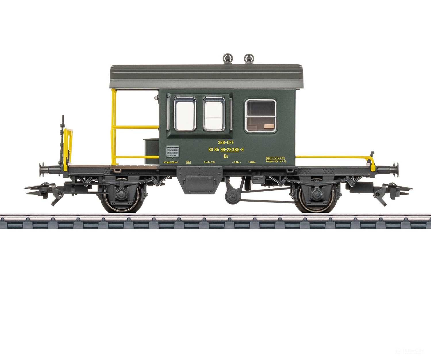 Marklin 46853 HO SBB-CFF-FFS ’Sputnik’ Caboose - European Freight Cars