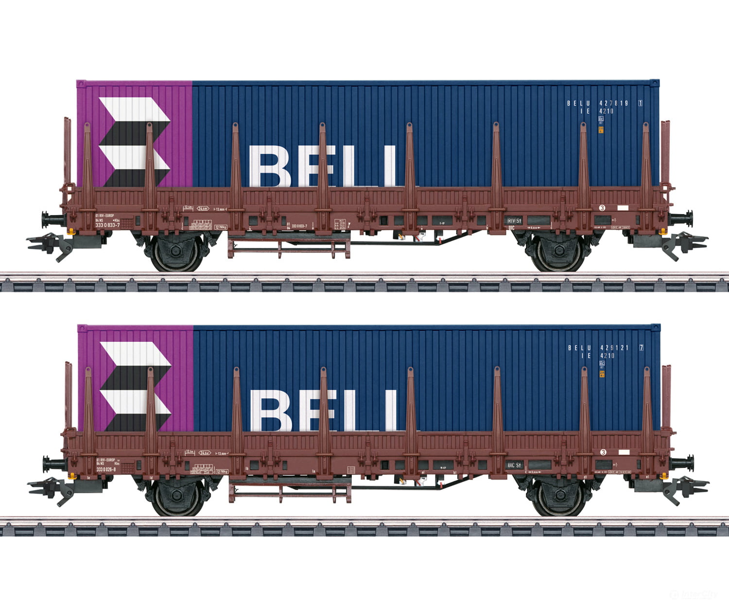 Marklin 46939 HO NS Type Kbs Stake Car Set European Freight Cars
