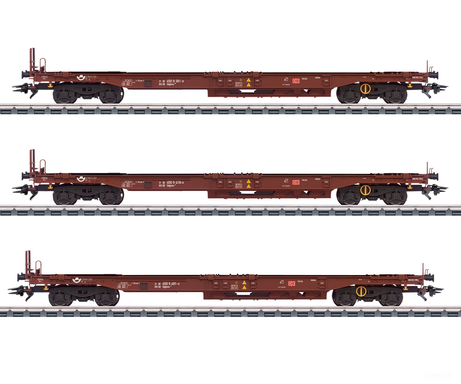 Marklin 47464 HO DB AG Type Sdgkms Deep-Well Flat Car European Freight Cars
