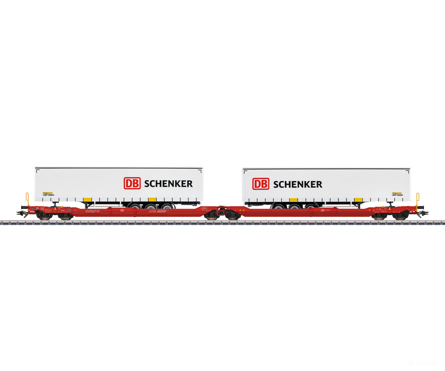 Marklin 47470 Ho Db Ag Type Sdggmrss 738 Double Deep Well Flat Car European Freight Cars
