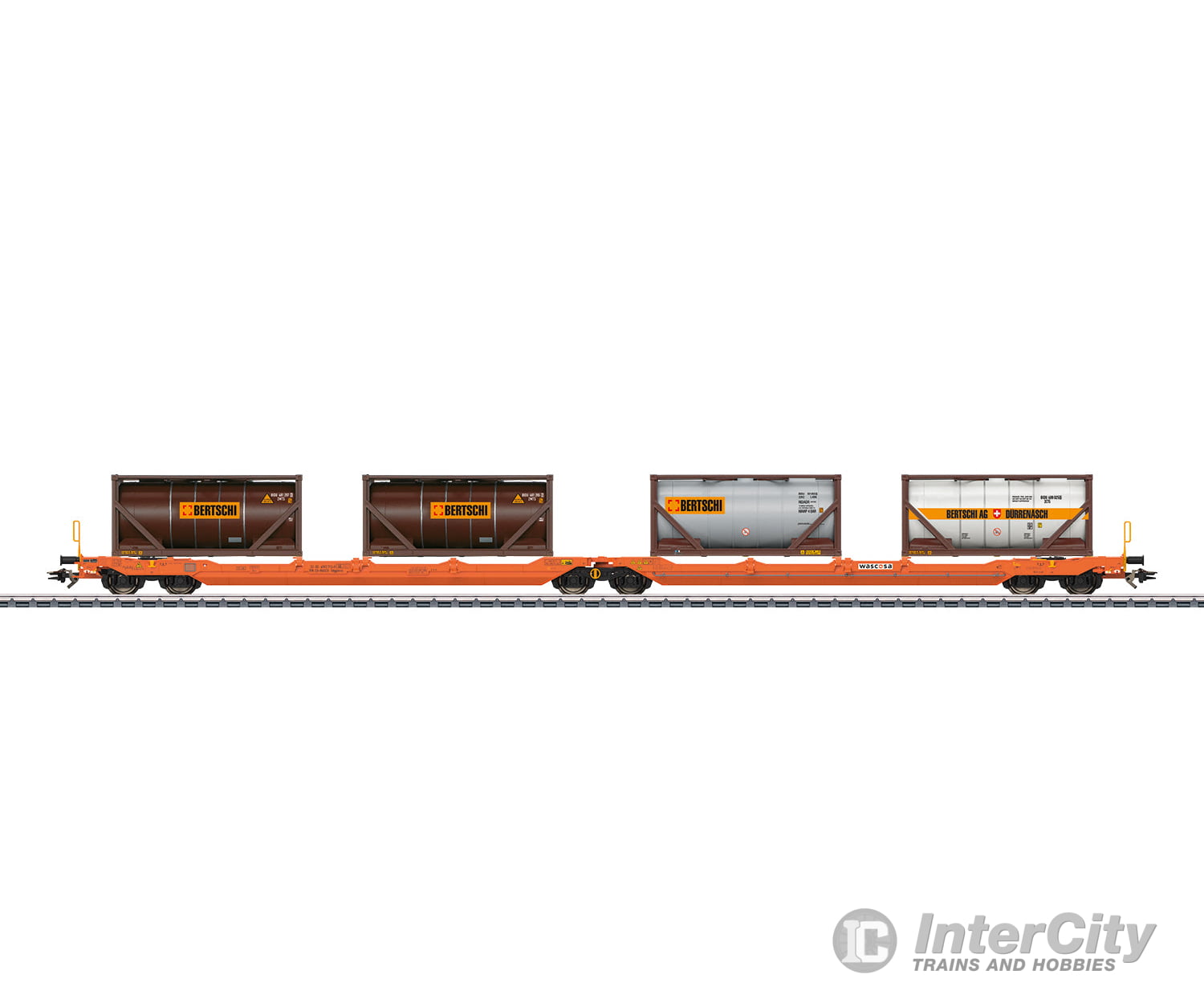 Marklin 47471 Ho Wascosa Type Sdggmrss Double Deep Well Flat Car European Freight Cars