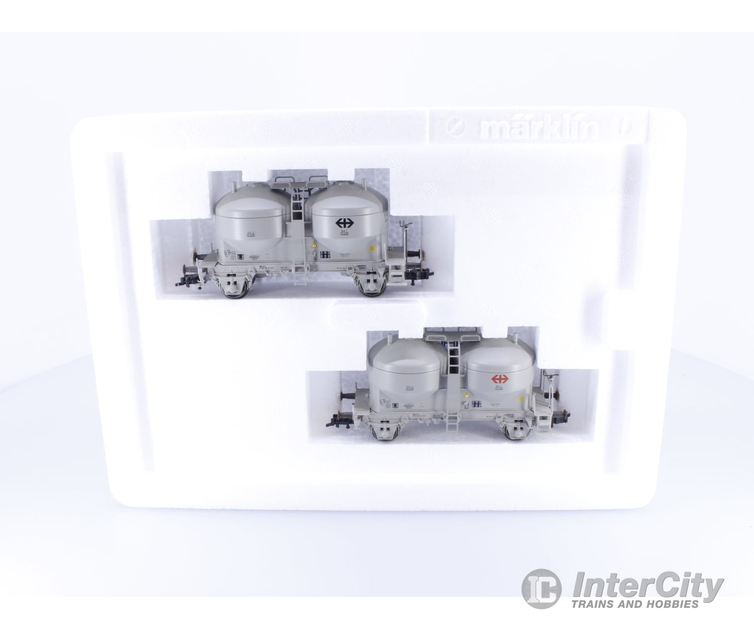 Marklin 47613 HO SBB-CFF-FFS Set 2 Silowagen 2-Bay 113-8 European Freight Cars