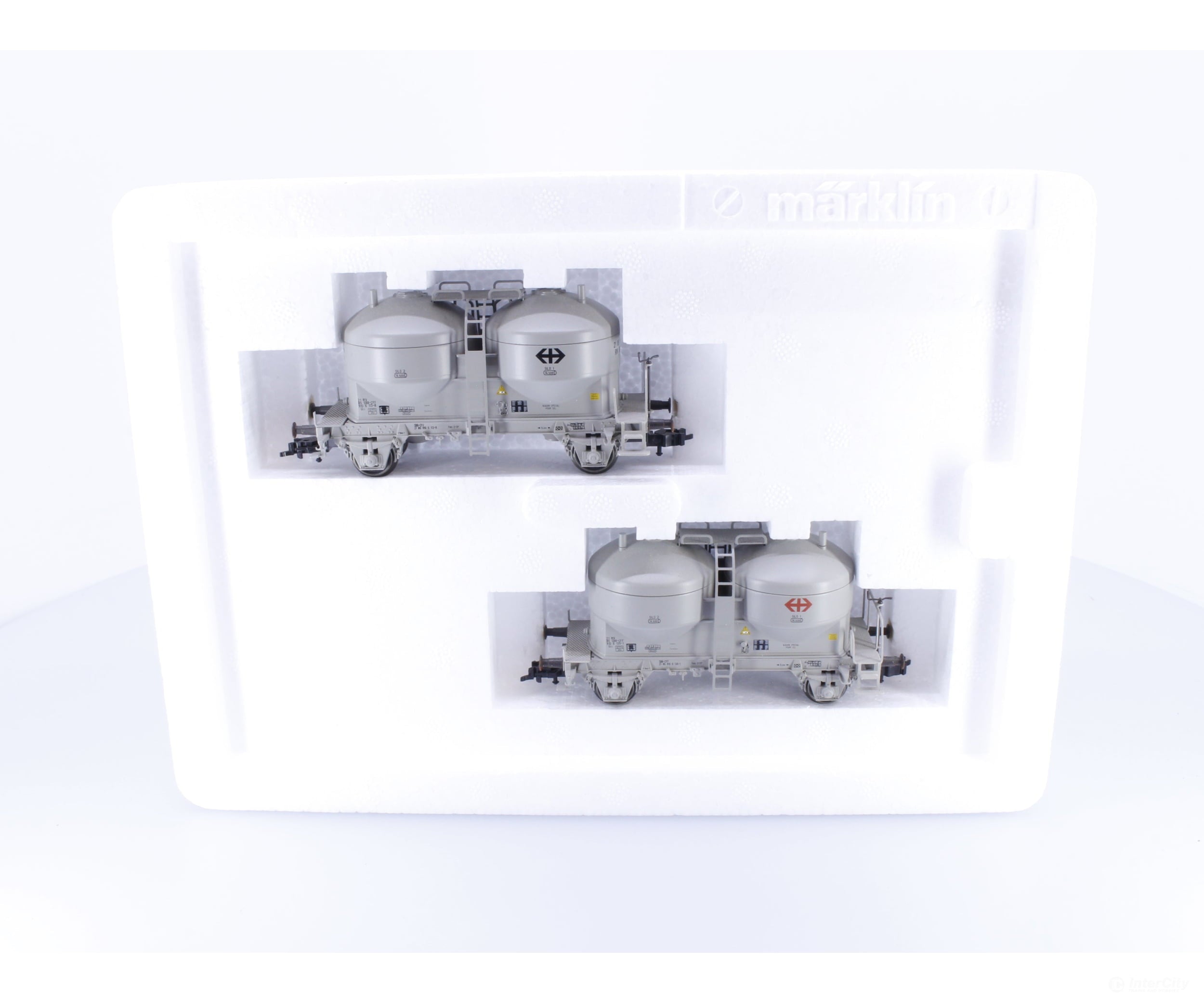 Marklin 47613 HO SBB-CFF-FFS Set 2 Silowagen 2-Bay 113-8 European Freight Cars