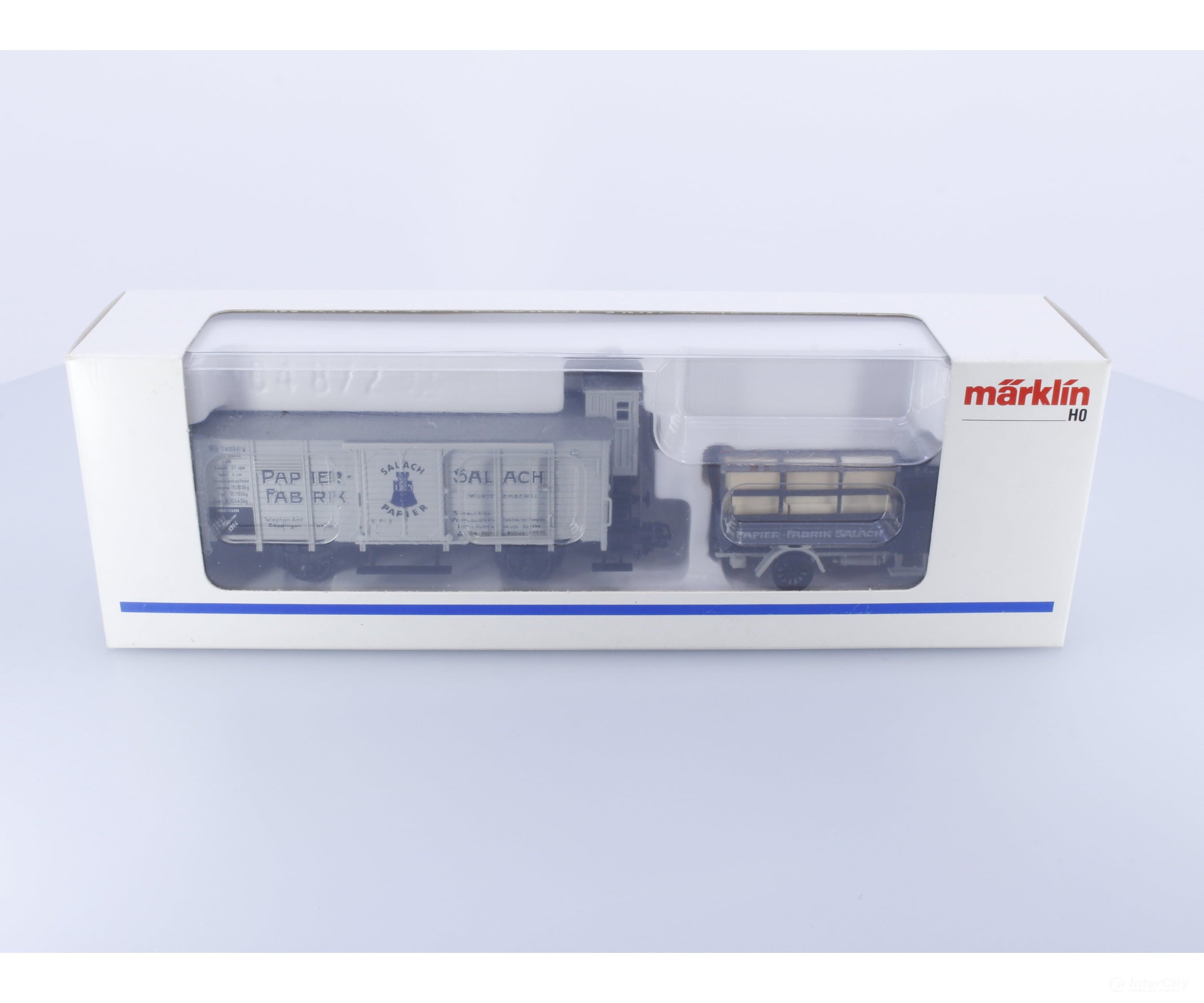 Marklin 48096 Ho Museum Wagon Set 1996 Papier-Fabrik Salach European Freight Cars