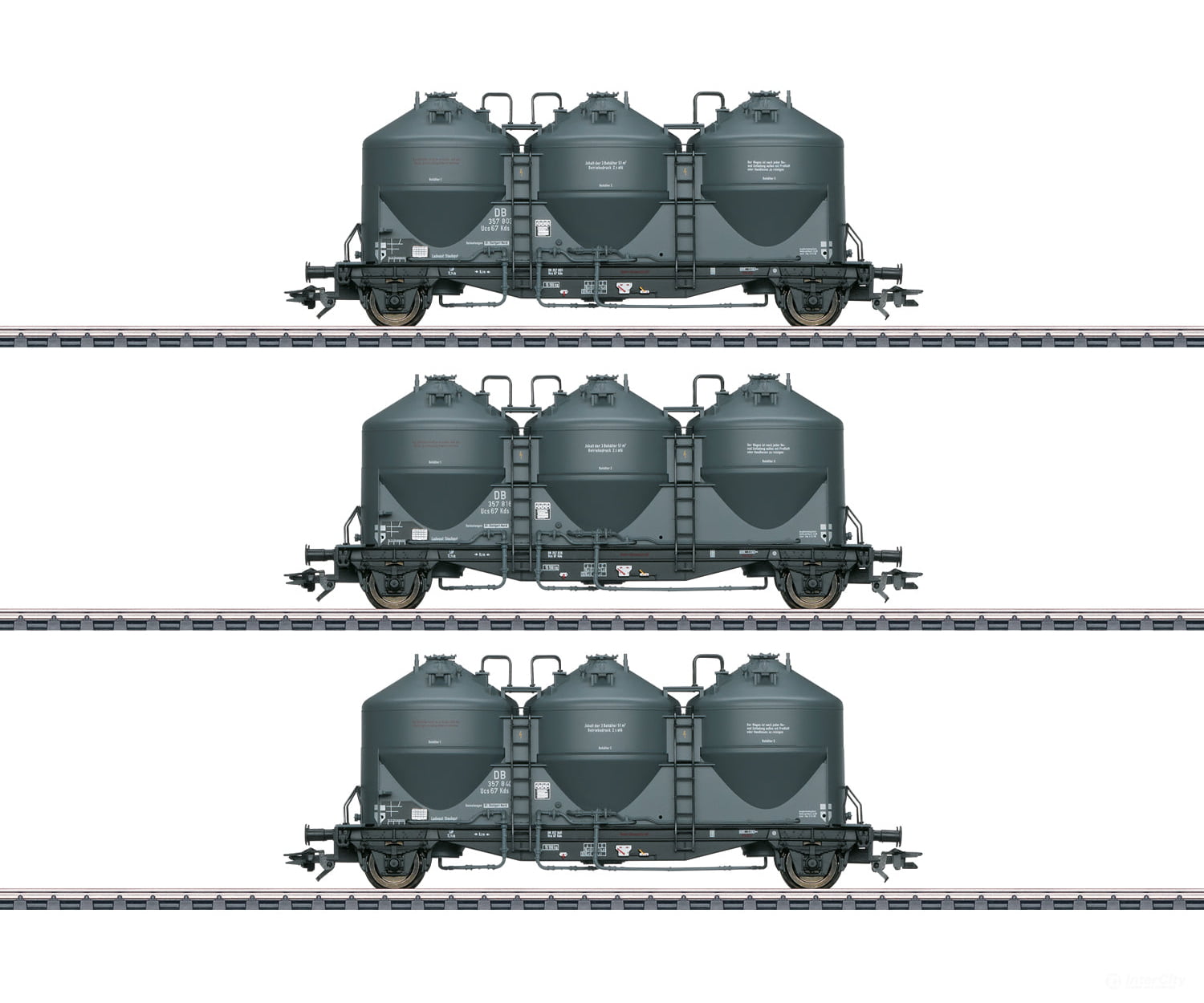 Marklin 48264 Ho Db Type Kds 67 Powder Silo Car Set European Freight Cars
