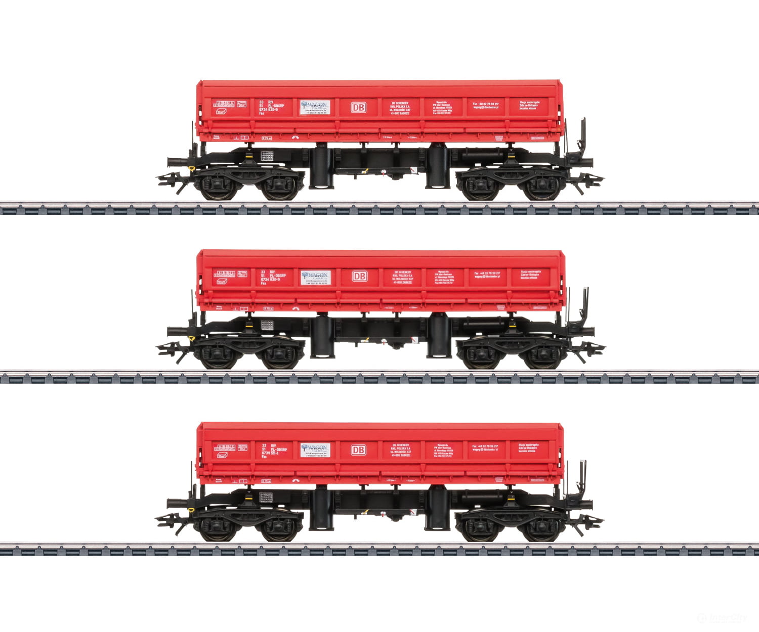 Marklin 48458 Ho Type Fas Side Dump Car Set European Freight Cars