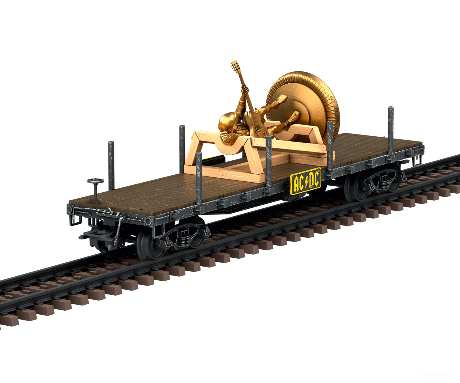 Marklin 48837 HO AC/DC ’Stiff Upper Lip’ Flat Car European Freight Cars