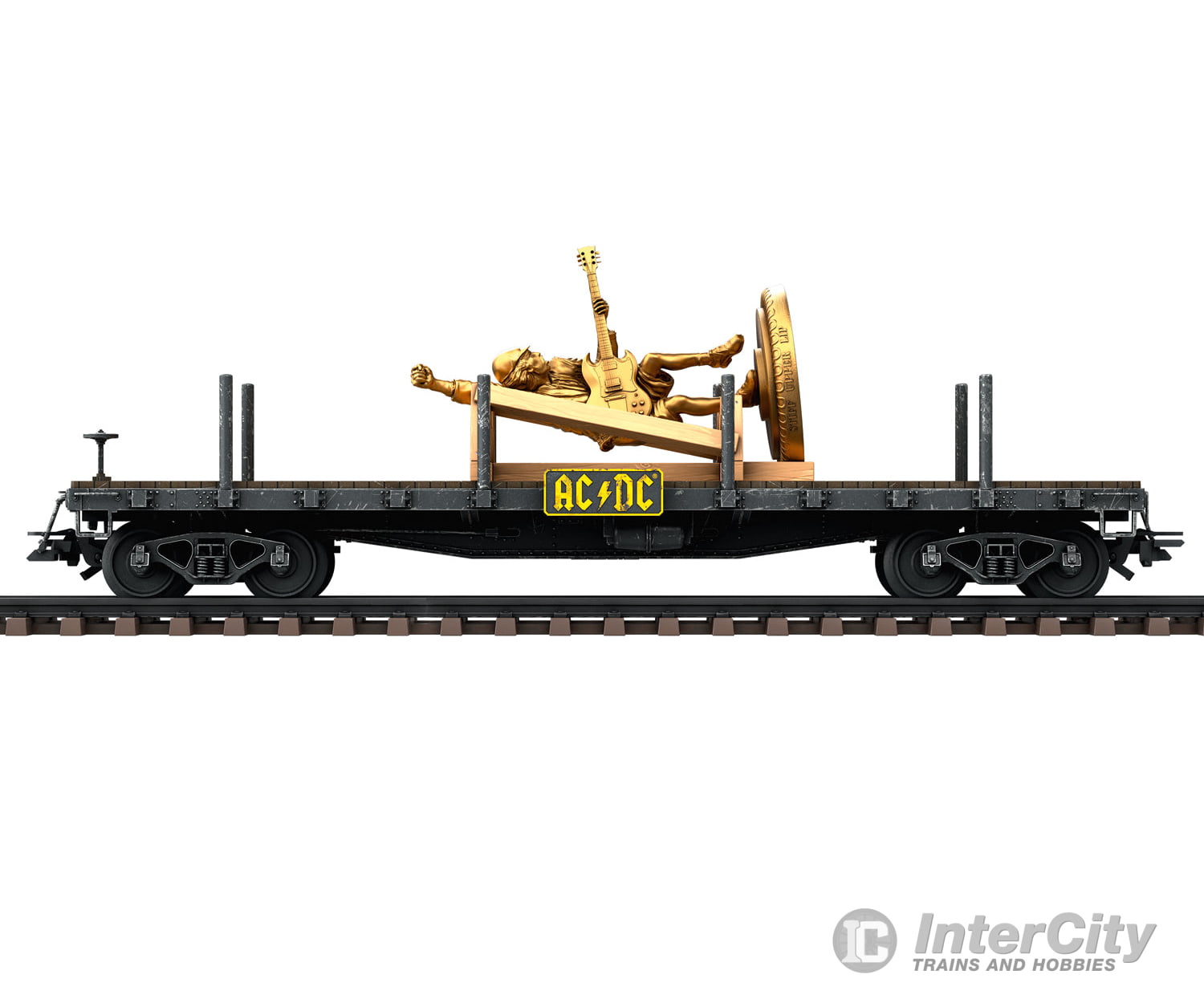 Marklin 48837 HO AC/DC ’Stiff Upper Lip’ Flat Car European Freight Cars