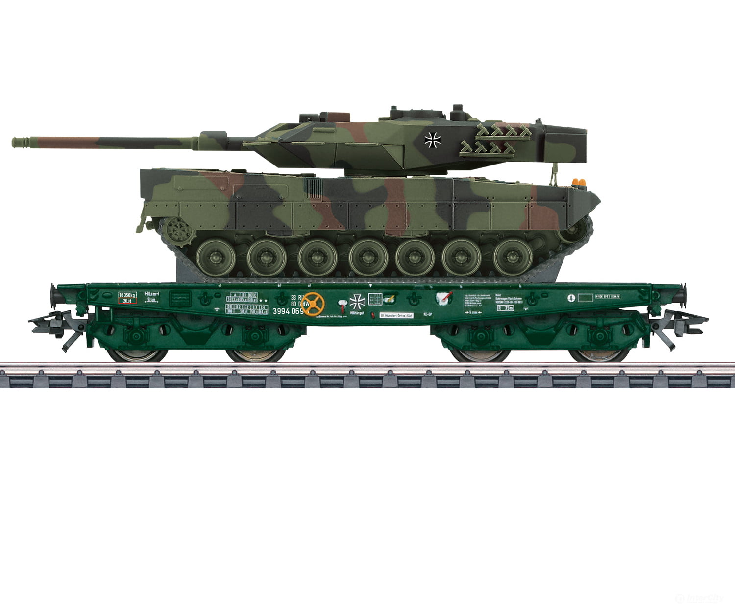 Marklin 48843 Ho Db Ag Type Rlmmps Heavy-Duty Flat Car European Freight Cars