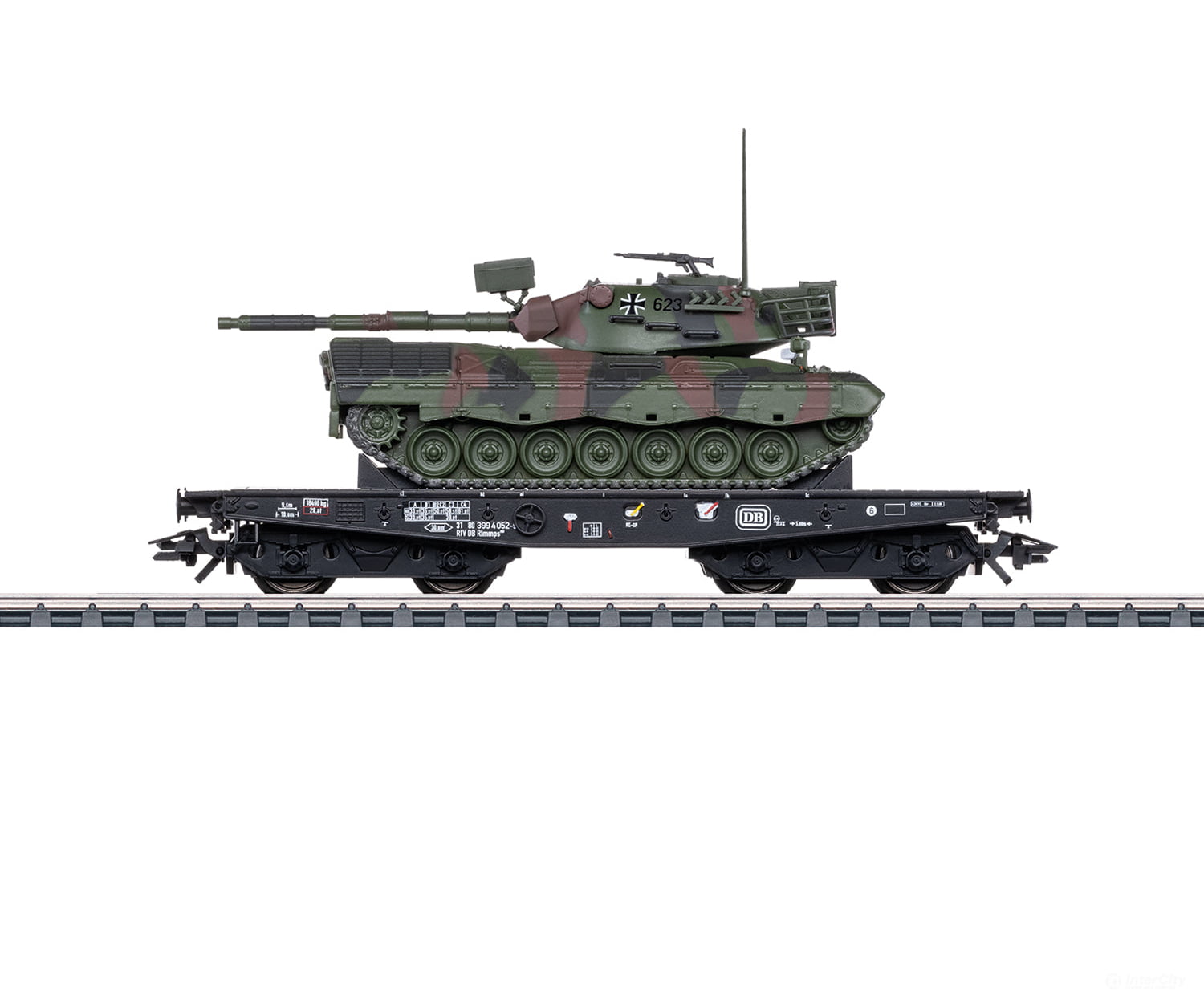 Marklin 48877 Ho Db Type Rlmmps Heavy-Duty Flat Car European Freight Cars