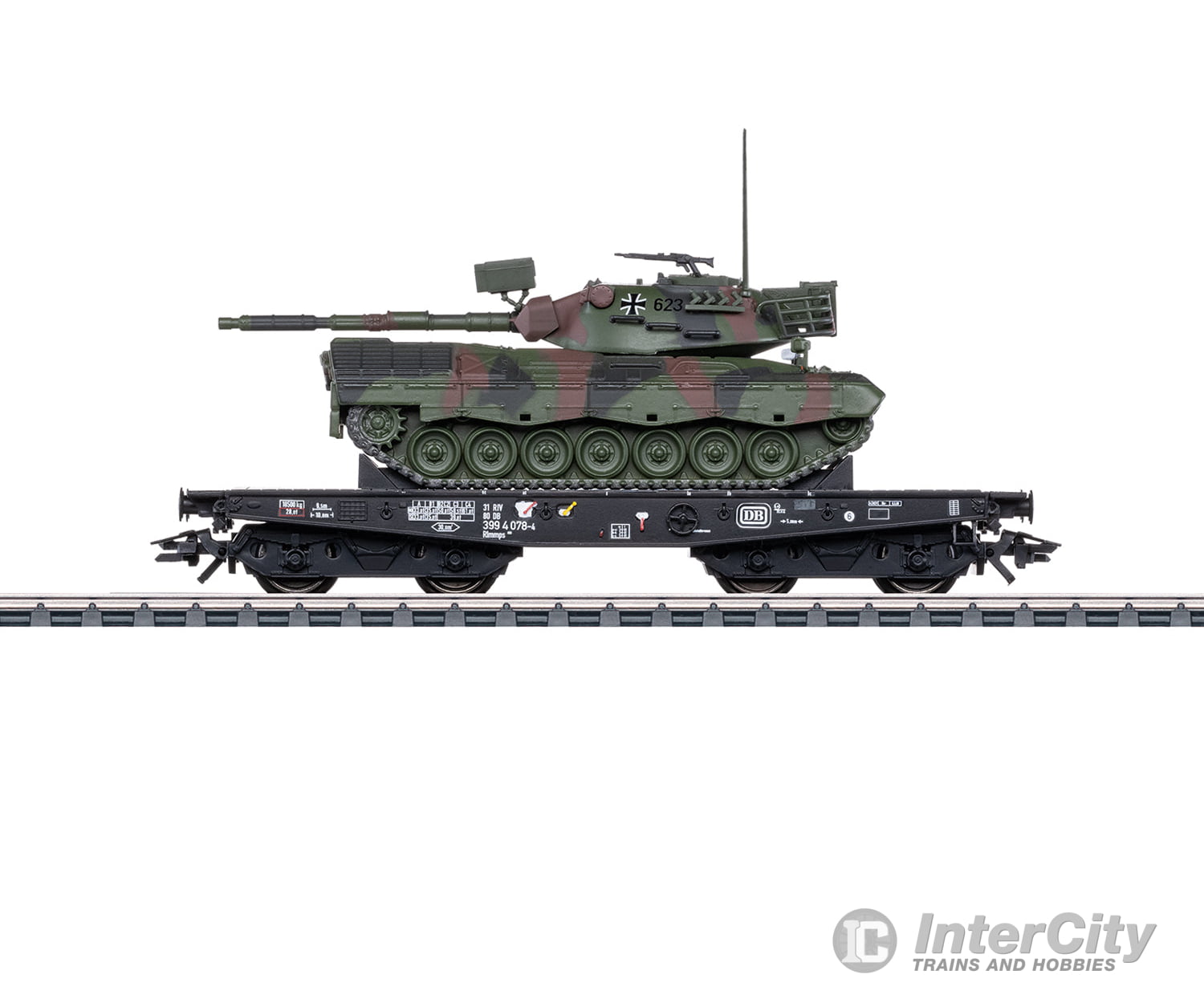 Marklin 48878 Ho Db Type Rlmmps Heavy-Duty Flat Car European Freight Cars
