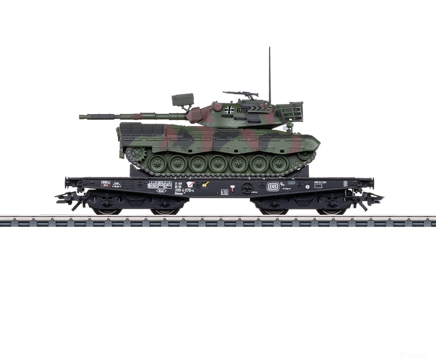 Marklin 48878 Ho Db Type Rlmmps Heavy-Duty Flat Car European Freight Cars