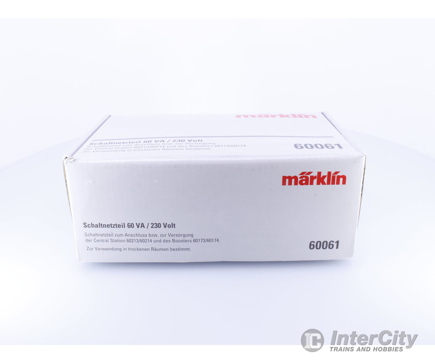 Marklin 60061 HO 220V 60W Power Transformer w/ European Plug (#2) Analog Throttles & Power