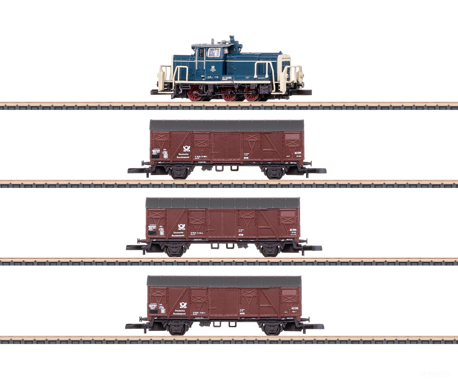 Marklin 81359 Z Train package Deutsche Bundespost (MHI Exclusive Item) European Passenger Cars
