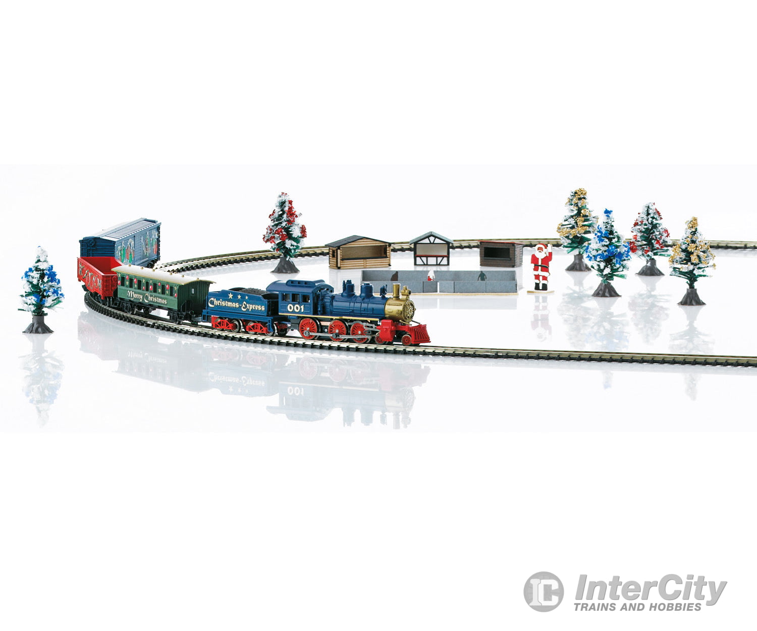 Marklin 81846 Christmas Starter Set. Exclusively for the USA 120 Volts. Steam Freight Train with an Oval of Track - Default Title (IC-MARK-81846)