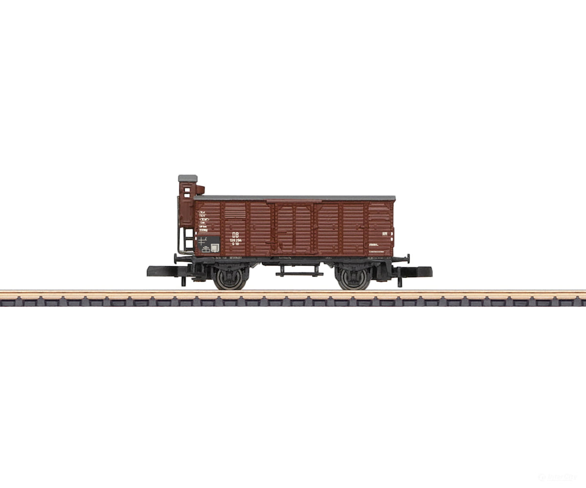 Marklin 86607 Z DB Type G 10 Freight Car With a Short Brakeman’s Cab - European Freight Cars