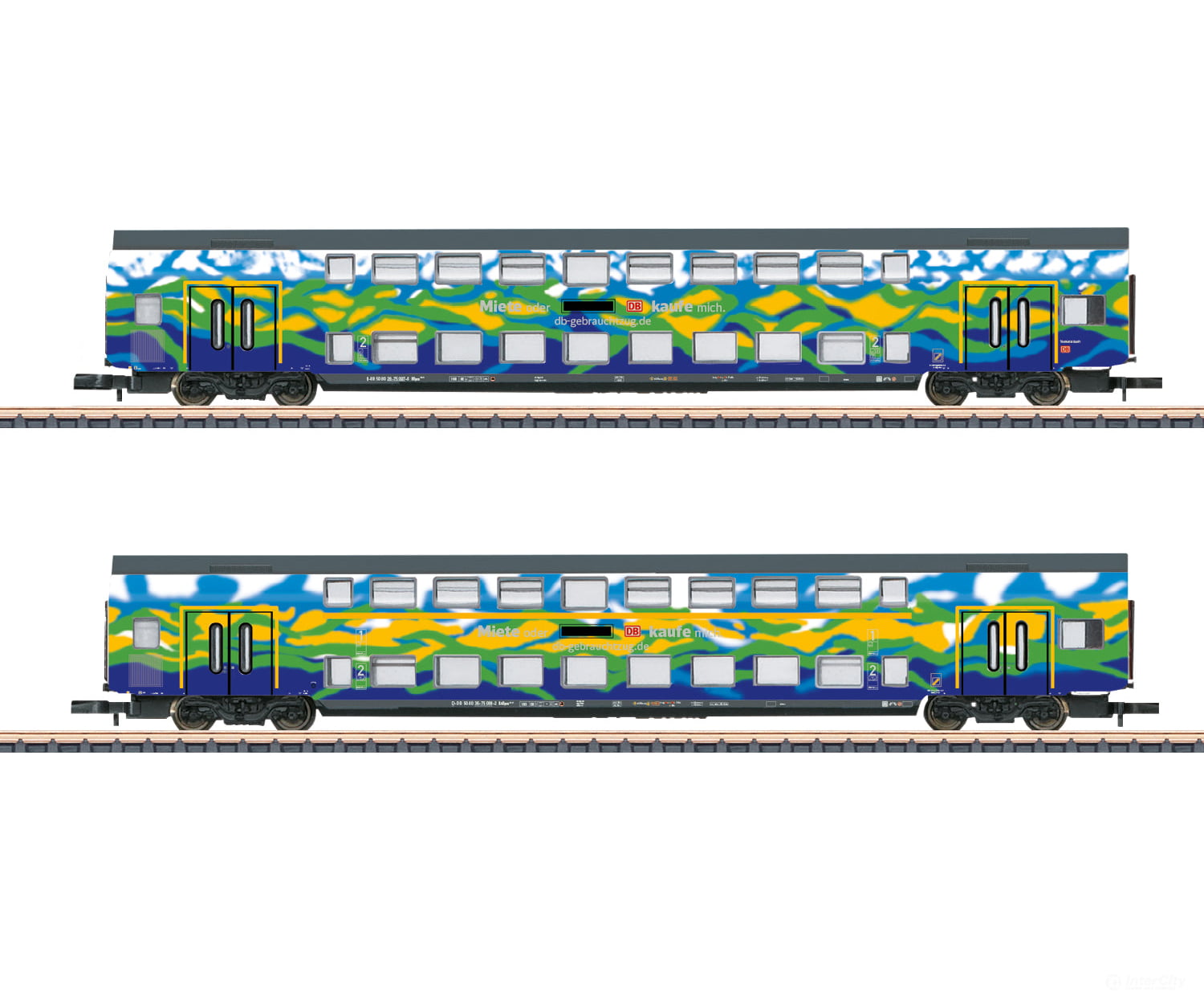 Marklin 87306 Z ’Touristik’ 1 Bi-Level Car Set European Passenger Cars
