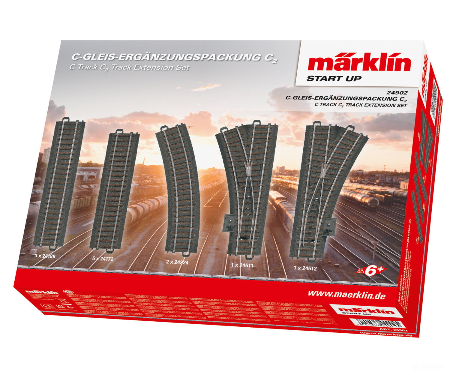 Marklin 24902 Marklin Start up - C Track C2 Extension Set - Default Title (IC-MARK-24902)