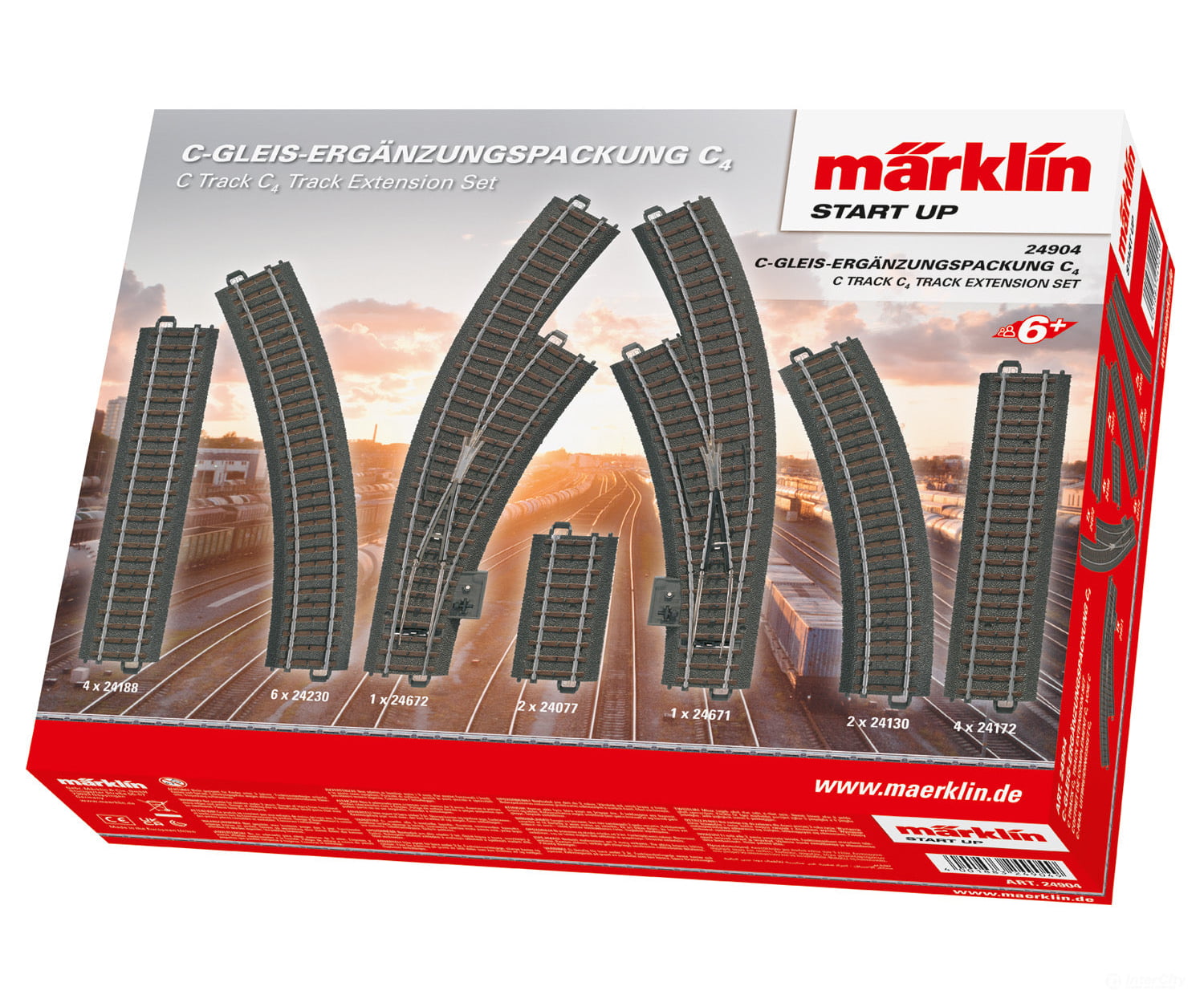 Marklin 24904 Marklin Start up - C Track C4 Track Extension Set - Default Title (IC-MARK-24904)