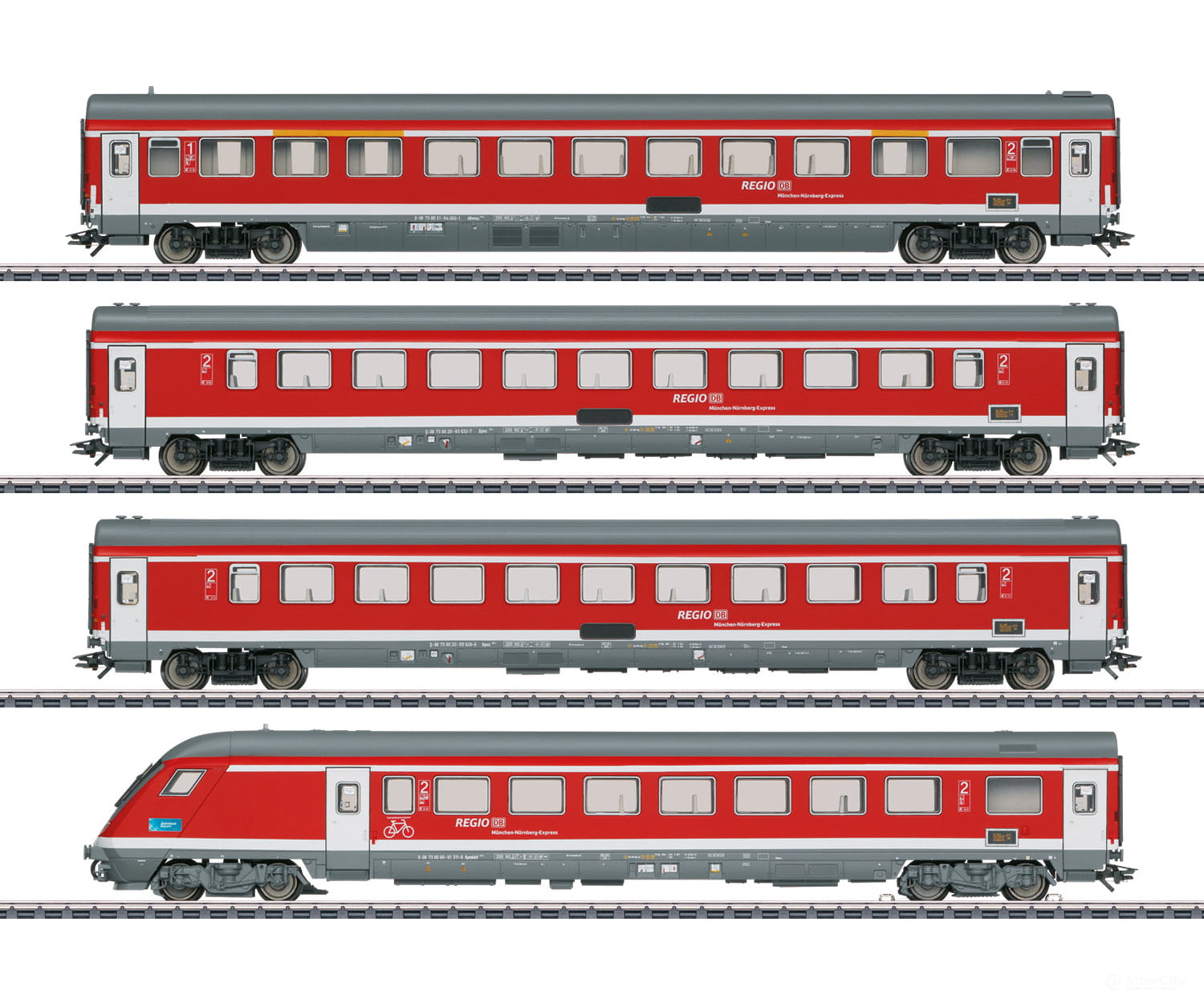 Marklin 42988 DB AG "Munich-Nürnberg Express" Passenger Car Set 1 - Default Title (IC-MARK-42988)